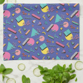 Retro Geometric Pattern Theedoek (Gevouwen)