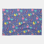 Retro Geometric Pattern Theedoek (Horizontaal)