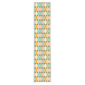 Retro geometric pattern with vertical ovals korte tafelloper (Voorkant)