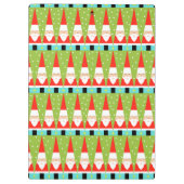 Retro Geometric Santa Clipboard Klembord (Achterkant)