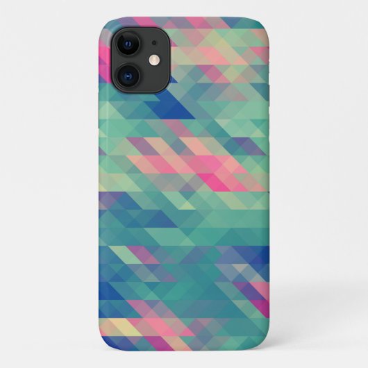 Retro Geometric Triangles Pattern Galaxy Hoesje (Achterkant)
