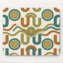 Retro geometrisch atoompatroon uit het midden van