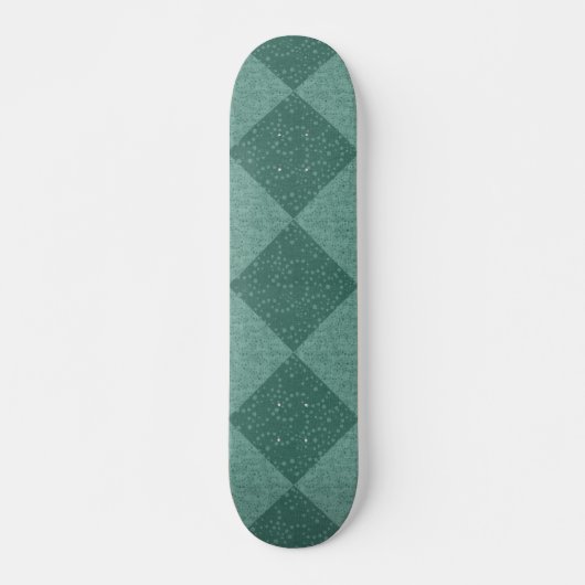RETRO GEOMETRISCH BLAUW Skateboard (Voorkant)