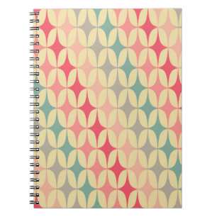 Retro geometrisch: diagonaal patroon. notitieboek