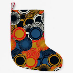 Retro Geometrisch: Golden Circles Harmony Kleine Kerstsok