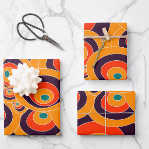 Retro geometrisch inpakpapier – vet Abstract Vel