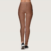Retro geometrisch midden-eeuws patroon leggings (Achterkant)