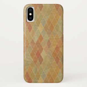 Retro geometrisch patroon 2 iPhone x hoesje
