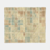 Retro geometrisch patroon 2 fleece deken (Voorkant (Horizontaal))