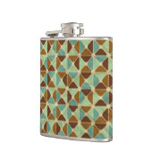 Retro geometrisch patroon 2 heupfles (Links)