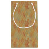 Retro geometrisch patroon 2 klein cadeauzakje (Achterkant)