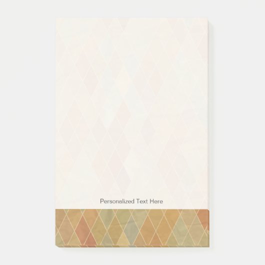 Retro geometrisch patroon 2 post-it® notes (Voorkant)
