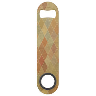 Retro geometrisch patroon 2 speed flessenopener