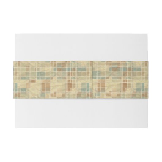 Retro geometrisch patroon 2 uitnodigingen wikkel (Achterkant Voorbeeld)