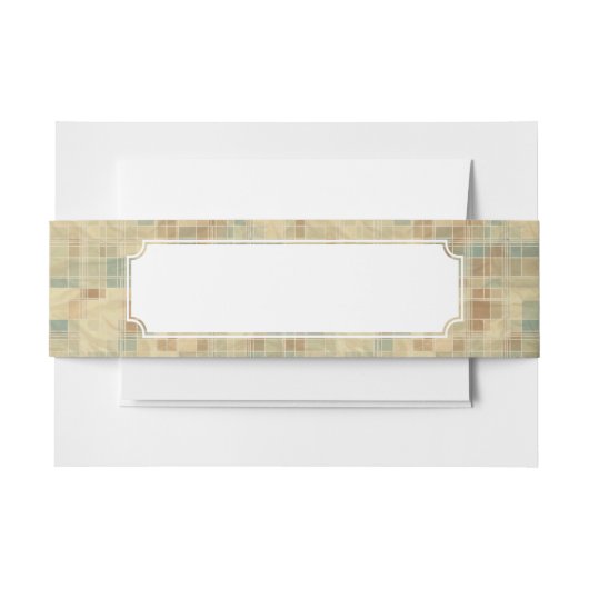 Retro geometrisch patroon 2 uitnodigingen wikkel (Voorkant Voorbeeld)