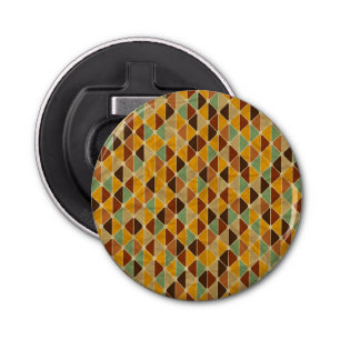 Retro geometrisch patroon 3 button flesopener