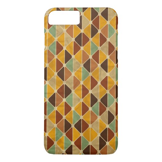 Retro geometrisch patroon 3 Case-Mate iPhone case (Achterkant)