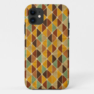 Retro geometrisch patroon 3 iPhone 11 hoesje