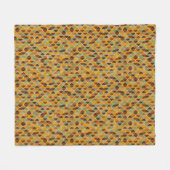 Retro geometrisch patroon 3 fleece deken (Voorkant (Horizontaal))