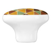 Retro geometrisch patroon 3 keramische knop (Zijkant)