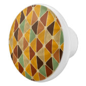 Retro geometrisch patroon 3 keramische knop (Rechts)