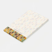 Retro geometrisch patroon 3 post-it® notes (Schuin)