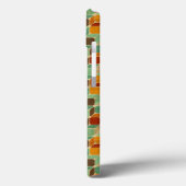 Retro geometrisch patroon 4 Case-Mate iPhone case (Achterkant / Links)