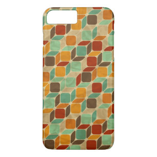 Retro geometrisch patroon 4 	iPhone 8 plus / 7 plus hoesje