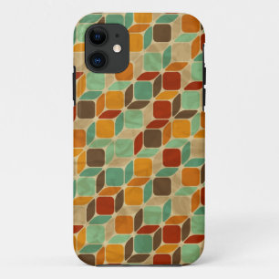 Retro geometrisch patroon 4 iPhone 11 hoesje