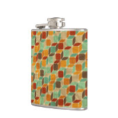 Retro geometrisch patroon 4 heupfles (Links)