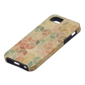 Retro geometrisch patroon 5 Case-Mate iPhone case (Onderkant)