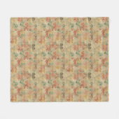 Retro geometrisch patroon 5 fleece deken (Voorkant (Horizontaal))