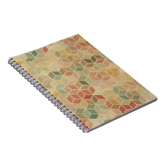 Retro geometrisch patroon 5 notitieboek (Rechterzijde)