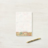 Retro geometrisch patroon 5 post-it® notes (Op bureau)