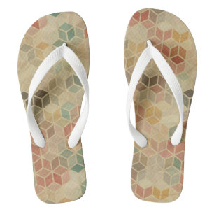 Retro geometrisch patroon 5 teenslippers