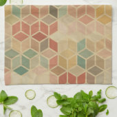 Retro geometrisch patroon 5 theedoek (Gevouwen)