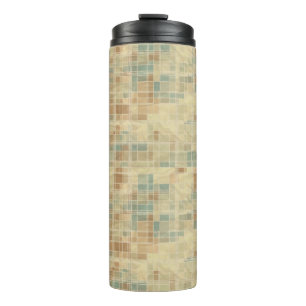 Retro geometrisch patroon 6 thermosbeker