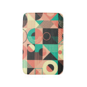 Retro geometrisch patroonontwerp badmat (Voorkant Verticaal)