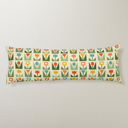 Retro geometrisch Sierkussen Lichaamskussen (Achterkant)