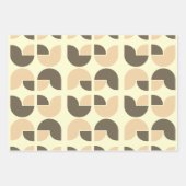 Retro geometrisch tulp cadeaupapier (Voorkant 3)
