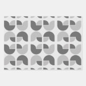 Retro geometrisch tulp cadeaupapier (Voorkant 2)