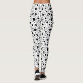 Retro geometrisch vormenpatroon leggings (Achterkant)