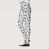 Retro geometrisch vormenpatroon leggings (Links)
