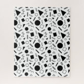 Retro geometrisch vormenpatroon legpuzzel (Verticaal)