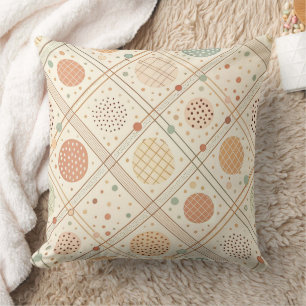 Retro geometrische cirkel Mid-century abstract Kussen