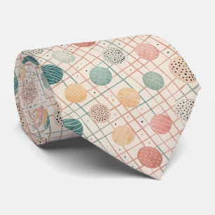 Retro geometrische cirkel Mid-Century abstract ( Stropdas