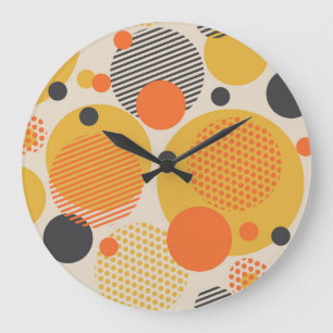 Retro geometrische cirkels: jaren '60  grote klok