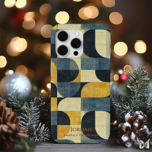 Retro Geometrische Harmonie - Midden-Eeuw Modern iPhone 15 Pro Max Hoesje