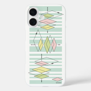 Retro Geometrische Mid-Century Moderne iPhone Case