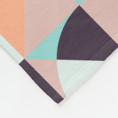 Retro geometrische, naadloze  achtergrond fleece deken (Hoek)